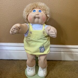 Vintage Cabbage Patch Kid Doll Fuzzy Boy HM2 OK Factory Head Mold 2